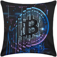 TopCushions 3D cover 45×45 - Bitcoin - Bed Linen