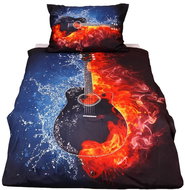TopSheets 3D bedding 140×200+70×90 - Guitar - Bed Linen