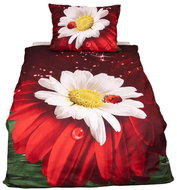 TopSheets 3D bedding 140×200+70×90 - Daisy with ladybug - Bed Linen