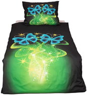 TopSheets 3D bedding 140×200+70×90 - Magic butterflies - Bed Linen