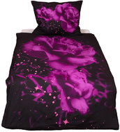 TopSheets 3D bedding 140×200+70×90 - Purple rose - Bed Linen