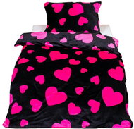 TopSheets Premium microflannel bedding 140×200+70×90 - Heart - Bed Linen