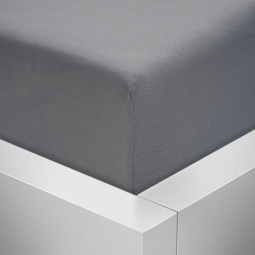 TopProstěradla Microtop prostěradlo Comfort 180×200 - Tmavě šedá - Prostěradlo - Main image