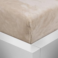 TopProstěradla Mikroflanel prostěradlo 140×200 Elegance - Béžová - Prostěradlo
