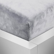 TopProstěradla Mikroflanel prostěradlo 220×200 Elegance - Světle šedá - Prostěradlo