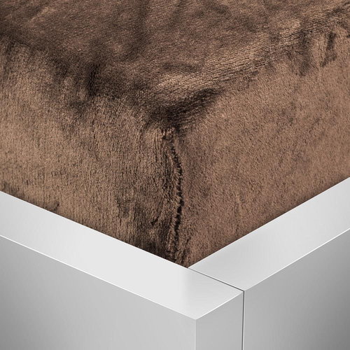 TopSheets Microflannel sheet 220×200 Elegance - Dark brown - Bedsheet - Main image