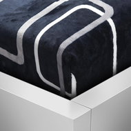 TopSheets Microflannel sheet 90×200 Pictures - Squares black and white - Bedsheet