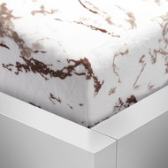 TopSheets Microflannel sheet 90×200 Pictures - Marble brown - Bedsheet