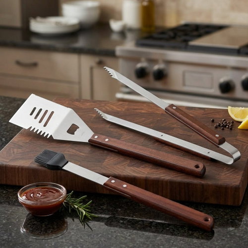 CS KOCHSYSTEME Stainless steel grill tools 3pcs CS-070274 - Kitchen Utensil Set - Main image