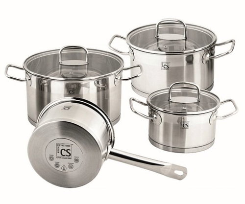 CS Solingen Stainless steel cookware set HERTEN 7pcs - Kitchenware Set - Main image