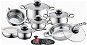 CS Solingen Stainless steel cookware set with AURICH thermometer 16pcs - Cookware Set