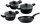 Solingen Set of utensils with marble surface MARBURG 7pcs