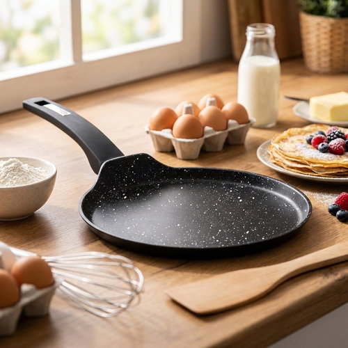 CS Solingen Pancake pan with marble surface MARBURG 24cm - Pan - Main image