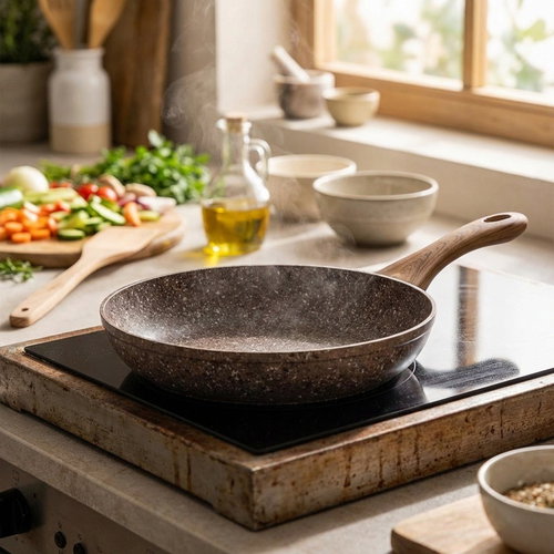 CS Solingen Frying pan with marble surface STEINFURT 24cm - Pan - Main image