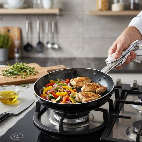 CS KOCHSYSTEME Pan with non-stick surface SOLARIS PRO 32cm - Pan - Main image