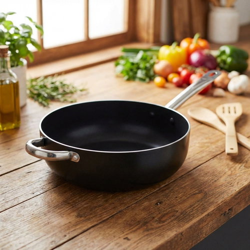 CS KOCHSYSTEME Deep frying pan with non-stick surface SOLARIS PRO 28cm CS-069544 - Pan - Main image