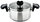 Stainless steel saucepan with straining lid ARON 16cm