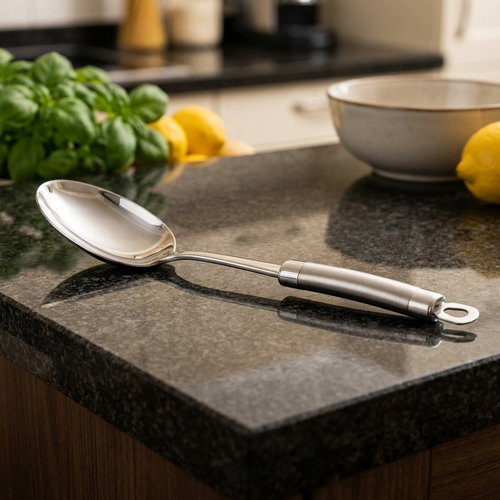 CS KOCHSYSTEME Stainless steel serving spoon 34 cm Exquisite - Spoon - Main image