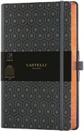 Notebook CASTELLI MILANO Copper&Gold Honey, Size M Orange - Zápisník