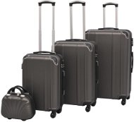 Shumee Čtyřdílná sada skořepinových kufrů na kolečkách, antracitová - Case Set
