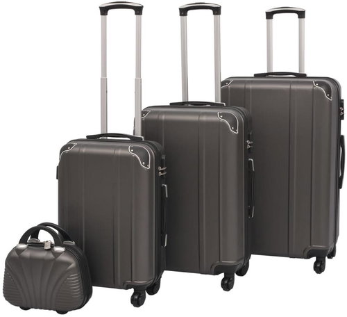 Shumee Four-piece set of wheeled suitcases, anthracite - Case Set - Main image