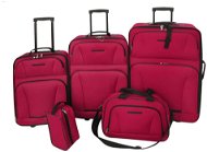 Shumee Pětidílný set cestovních kufrů, červený - Case Set