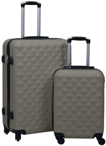 Shumee Set of wheeled suitcases 2 pcs, ABS, anthracite - Case Set - Main image