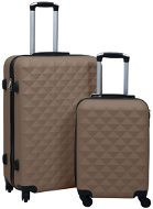 Shumee Sada skořepinových kufrů na kolečkách 2 ks, ABS, hnědá - Sada kufrov