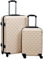 Shumee Sada skořepinových kufrů na kolečkách 2 ks, ABS, zlatá - Sada kufrov