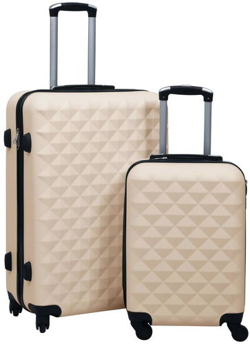 Shumee Set of wheeled suitcases 2 pcs, ABS, gold - Case Set - Main image