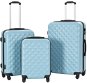 Shumee Sada škrupinových kufrov na kolieskach 3 ks, ABS, modrá - Sada kufrov