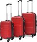 Shumee Sada tří skořepinových kufrů na kolečkách 45,5/55/66 cm, červená - Sada kufrov