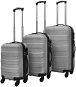Shumee Sada tří skořepinových kufrů na kolečkách 45,5/55/66 cm, stříbrná - Case Set