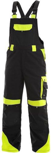 CXS Gardeners SIRIUS BRIGHTON, black and yellow, size 60 - Work Trousers - Main image