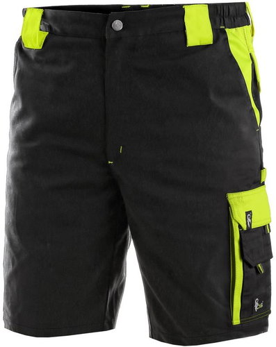 CXS SIRIUS BRIGHTON shorts, black and yellow, size 46 - Work Shorts - Main image