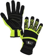 CXS Rukavice YEMA žlto-čierne, veľ. 9 - Pracovné rukavice