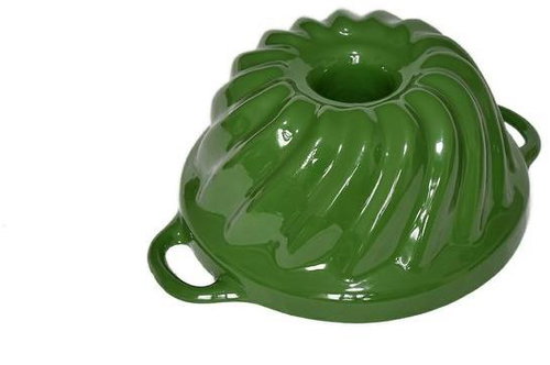 Czech Enamel Cast iron baking tin Eliska, Gourmetina, leaf green - Baking Mould - Main image