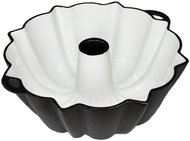 Czech Enamel Cast iron baking mould Jozefína, Gourmetina, black edition/white - Baking Mould