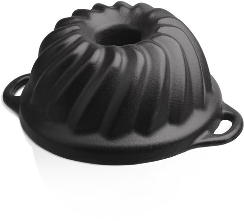 Czech Enamel Cast iron baking mould Sofie, Gourmetina, black edition/white - Baking Mould - Main image