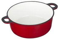 Czech Enamel Cast iron pot Eduard Solo, Gourmetina, shaded red - Pot