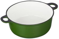 Czech Enamel Cast iron pot Eduard Solo, Gourmetina, leaf green - Pot