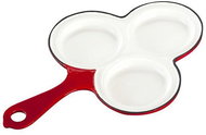 Czech Enamel Pancake Pan Pavla, Gourmetina, shaded red - Pancake Pan