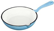 Czech Enamel Cast iron frying pan small - Tereza, Gourmetina, basket blue - Pan