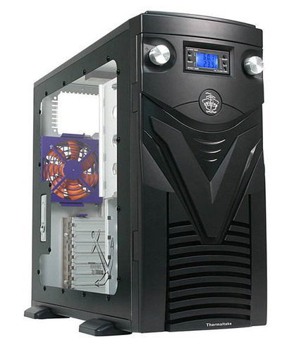 Thermaltake SViking VA4000 BWS - černý (black), ATX, middle tower, 4x5.25", 1+5x3.5", hliník, průhle - - - Main image