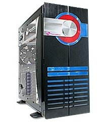Thermalrock Eclipse RH-M040-1AW - černý (black), ATX, 4x5.25", 2+5x3.5", 2x vent., průhledná bočnice - - - Main image