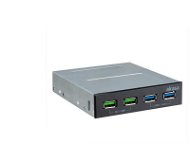Akasa 4 Port USB panel with dual Quick Charge 3.0 and dual USB 3.1 Gen 1 ports / AK-ICR-34 - Front Panel