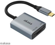 AKASA SD a microSD USB C kártya olvasó / AK-CR-10BK - Kártyaolvasó