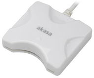 AKASA Smart Card Reader (eObčanka) - White / AK-CR-03WHV2 - Electronic ID Reader