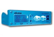 Akasa AK-FC-05, modrý (blue), panel do 5.25" pozice, 2 ovladače otáček, USB2.0, monitorování teploty - Front Panel