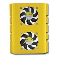 Akasa AK-HD-YL se 2 větráky pod harddisk, žlutý (yellow), hliník - Ventilator